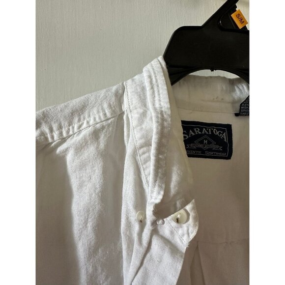 Saratoga men’s size medium, short sleeve button-down shirt - Picture 4 of 9
